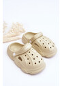 Kesi Children's foam slippers Crocs Beige Cloudy