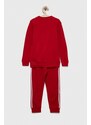 Detská tepláková súprava adidas Originals červená farba