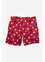 Detské krátke nohavice Happy Socks Big Dot červená farba, vzorované, nastaviteľný pás, KBDO116-3500