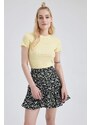DEFACTO Patterned Mini Skirt