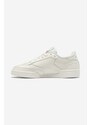 Kožené tenisky Reebok Classic Club C 85 HQ0947-cream, béžová farba