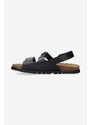 Kožené sandále A.P.C. Sandales Aly pánske, čierna farba PXAWV-H51075 BLACK