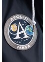 Bunda Alpha Industries MA-1 Zip Hood Apollo 136106 07 pánska, tmavomodrá farba, prechodná