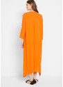 bonprix Kaftanové šaty z udržateľnej viskózy, farba oranžová