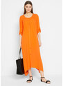 bonprix Kaftanové šaty z udržateľnej viskózy, farba oranžová