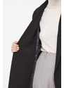 Kabát Lauren Ralph Lauren dámsky, čierna farba, prechodný