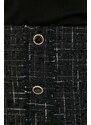 Sukňa Liu Jo čierna farba, mini, rovný strih
