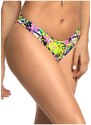 Relleciga Viacfarebné kvetované plavkové nohavičky brazílskeho strihu Cheeky Brazilian Cut Bikini Jungle