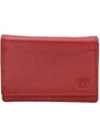 Double-D Červená praktická kožená peňaženka "Collect"