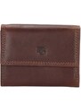 Gio Gini Hnedá malá kožená peňaženka "Company"