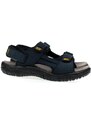 JOHN-C Pánske kožené modré letné sandále COMFORT ANDREW
