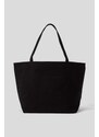 Bavlnená taška Karl Lagerfeld čierna farba