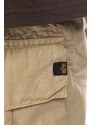 Bavlnené šortky Alpha Industries Ripstop Jogger Short 106250.14-beige, béžová farba
