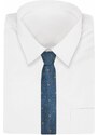 Granátová kravata s kvetinovým vzorom