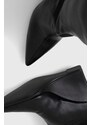 Vysoké čižmy Steve Madden Showout dámske, čierna farba, na kline, SM11002594