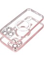 OEM Electro Kryt s MagSafe pre iPhone 14 Pro, Ružový