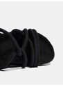 Pull&Bear Sandále čierna
