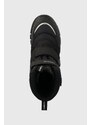 Detské zimné topánky Geox čierna farba
