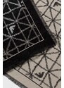 Šál Emporio Armani dámsky, čierna farba, vzorovaný