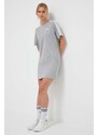 Bavlnené šaty adidas šedá farba, mini, oversize, HR4924
