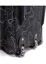 Rogal Čierno-biela cestovná taška na kolieskach "Border" - veľ. L, XL, XXL