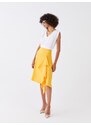 LC Waikiki Women's Standard Fit Plain Ruffled Skirt