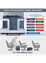 Konofactory Modrý objemný cestovný batoh do lietadla "Tourist" - veľ. L