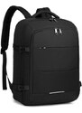 Konofactory Čierny objemný cestovný batoh do lietadla "Tourist" - veľ. L