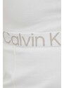 Tričko s dlhým rukávom Calvin Klein Jeans dámsky, béžová farba