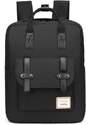 Konofactory Čierny odolný batoh do lietadla "Traveller" - veľ. M