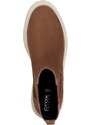 Semišové topánky chelsea Geox D IRIDEA B dámske, hnedá farba, na plochom podpätku, D04HRB 00023 C6000