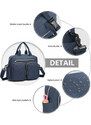 Modrá praktická prebaľovacia taška s vreckami Stamatis