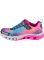 Farebné dievčenské svietiace tenisky Skechers Flutter Heart Lights 302315L-NVMT