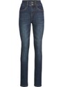 bonprix Komfortné strečové džínsy, HIGH WAIST SLIM, farba modrá