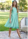 bonprix Sviatočné dievčenské šaty, farba zelená