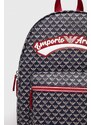 Detský ruksak Emporio Armani tmavomodrá farba, veľký, vzorovaný