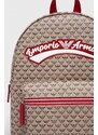 Detský ruksak Emporio Armani béžová farba, veľký, vzorovaný