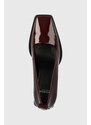 Kožené lodičky Vagabond Shoemakers HEDDA bordová farba, na podpätku, 5303.160.38