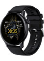 Smart hodinky Madvell Talon s volaním cez bluetooth čierne s čiernym silikónovým remienkom