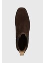 Semišové topánky chelsea Gant Fayy dámske, hnedá farba, na plochom podpätku, 27553384.G46