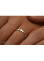 OLIVIE Snubný strieborný prsteň MATE 7481