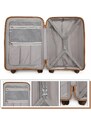 Konofactory Biely prémiový plastový kufor s TSA zámkom "Solid" - veľ. M, L