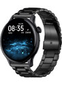 Smart hodinky Madvell Talon s volaním cez bluetooth čierne s čiernym remienkom oceľový ťah