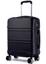 Konofactory Čierny odolný cestovný kufor "Travelmania" - 3 veľkosti