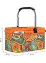 anndora Nákupný košík 22 litrov — oranžová
