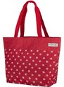 anndora Nákupná taška 17 litrov — červená s bodkami