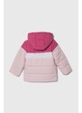 Detská bunda adidas ružová farba