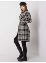 FPrice Dámsky kabát LK EN 508342 2.68 čiernobiely
