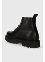 Kožená obuv Tommy Jeans TJM RUBERIZED LACE UP BOOT pánske, čierna farba, EM0EM01276