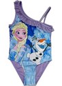 DIFUZED Dievčenské jednodielne plavky Ľadové kráľovstvo - Frozen - motív Elsa s Olafom
